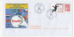 FRANCE - PAP Luquet Illustré Avec Cachet Temporaire Et Timbre "17e Championnat Du Monde De Handball" 20/1/2001 - Prêts-à-poster: Repiquages /Luquet