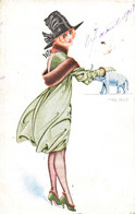 Illustrateur  Maurice Pepin  Femme Elephant - Pepin