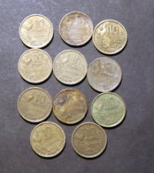 France Col 10 Franc 11 Pcs Ass - 10 Francs