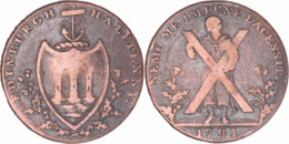 Grande-Bretagne - 1791 - HALF PENNY Token - Saint André - Edimbourg - 12-172 - Monetari/ Di Necessità