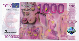 Billet De Banque érotique "1000 Euro/eros" Erotic Bank Note - Deutsche Parkbank - [17] Falsos & Especimenes