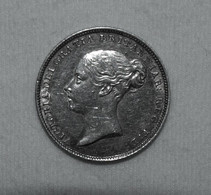 Silber/Silver Großbritannien/Great Britain Victoria Young Head, 1853, 6 Pence Funz/AU - Andere & Zonder Classificatie
