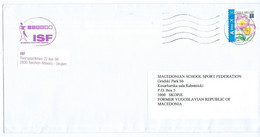 Cover ISF - Belgium - International School Sport Federation - Canceled 2009,stamp Flowers 2009 - Covers & Documents