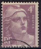 FR VAR 82 - FRANCE N° 718 Obl. Marianne De Gandon Variété Lilas Gris - Used Stamps