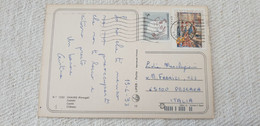 Almada Negreiros Centenario De Portugal 1993 Used On Cover Postcard To Italy Definitive - Oblitérés