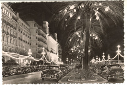 Nizza Nice ( Alpes Maritimes ) 1954 "Nizza La Nuit 25+ Oldtimer Voitures A La Promenade Des Anglais " Carte Postale - Nice Bij Nacht