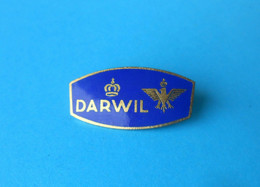 DARWIL - Swiss Watch ** Switzerland Old Large Enamel Pin * Montre Uhren Orologio Reloj Anstecknadel Switzerland Suisse - Reclamehorloges