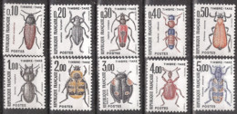 France Yvert Taxe 103a à 112a ** Insecte Séries Complètes GT+GB - 1960-.... Postfris