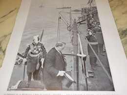 PHOTO  PRESIDENT DE LA REPUBLIQUE A BORD DU CUIRASSE PROVENCE 1925 - Bateaux