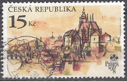 Ceska Republika 1997 Michel 156 O Cote (2009) 0.60 Euro Vue De Prague Cachet Rond - Gebraucht