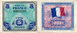 5 Francs 1944 Drapeau SPL - 1944 Flag/France