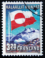 Greenland 1989 10th. Anniversary Internal Autonomy FLAG   MiNr.195  ( Lot  H 753  ) - Oblitérés