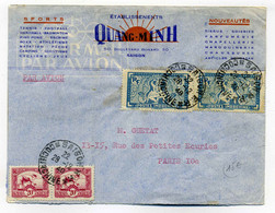 Lettre De SAIGON / Cochinchine / Env Publicitaire Ets QUANG MINH Sports Et Nouveautés / 1948 - Briefe U. Dokumente