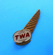 TWA (Trans World Airlines) Junior Hostess * Vintage Large Metal Tin Wings Badge Airways Airline Air Company USA - Crew-Abzeichen