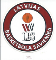 Sticker SU000208 - Basketball Latvia LBS Association Federation Union - Bekleidung, Souvenirs Und Sonstige
