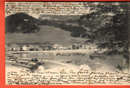 ZUB-08 Val De Joux, Le Pont Et Dent De Vaulion. Circ. Tampon Charbonnières 1904 Vers Besançon - Vaulion