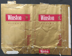 Marquilla Cigarrillos Cigarette Pack Winston – Origen: USA - Boites à Tabac Vides