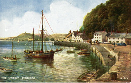 Minehead  -  The Harbour  -  Old Art Postcard - CPA - Minehead