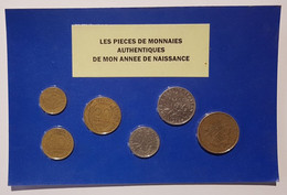 6 Pièces De Monnaies Authentiques  Sous Blister De Votre Année De Naissance 1976 ( Idée Cadeau ) - Andere & Zonder Classificatie