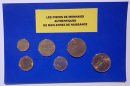 6 Pièces De Monnaies Authentiques  Sous Blister De Votre Année De Naissance 1984 ( Idée Cadeau ) - Autres & Non Classés