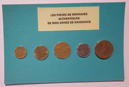 5 Pièces De Monnaies Authentiques  Sous Blister De Votre Année De Naissance 1985 ( Idée Cadeau ) - Sonstige & Ohne Zuordnung