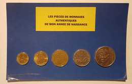 5 Pièces De Monnaies Authentiques  Sous Blister De Votre Année De Naissance 1992 ( Idée Cadeau ) - Andere & Zonder Classificatie