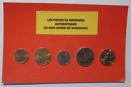 5 Pièces De Monnaies Authentiques  Sous Blister De Votre Année De Naissance 2000 ( Idée Cadeau ) - Andere & Zonder Classificatie
