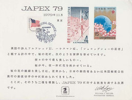 USⓈ31108 USA / Japan 1979 Souvenir Card - FDI - Philatelic Exhibition JAPEX'79 - Souvenirkaarten