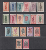 1948 Ruanda Urundi Definitives Masks Complete Original Set Of 19 MNH - Ungebraucht