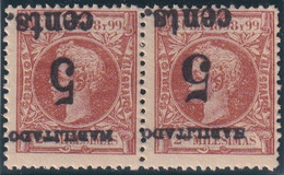 1899-603 CUBA 1899 US OCCUPATION. FORGERY PUERTO PRINCIPE. 2º ISSUE. 5c S. 2 Mls. INVERTED SURCHARGE SMALL NUMBER. - Ungebraucht