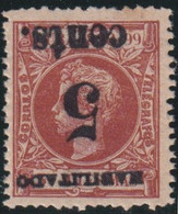 1899-605 CUBA 1899 US OCCUPATION. FORGERY PUERTO PRINCIPE. 2º ISSUE. 5c S. 3 Mls. INVERTED SURCHARGE. - Neufs