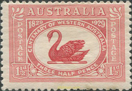 692119 HINGED AUSTRALIA 1929 CENTENARIO DE LA COLONIA DE AUSTRALIA OCCIDENTAL - Oblitérés