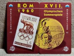2 Télécartes Mercurycard 1£ Jeux Olympiques ROMA 1960 - Olympic Games