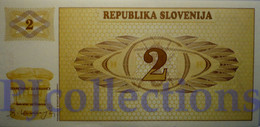 SLOVENIA 2 TOLARJEV 1990 PICK 2s1 SPECIMEN UNC - Slovenia