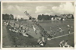 Grossenhain - Badestrand Der Neuen See-Anlage - Foto-Ansichtskarte - Verlag W. St. D. - Grossenhain