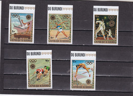 Burundi Nº 503sd Al 507sd SIN DENTAR - Unused Stamps