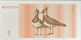 Lithuania 1 Talonas, P-39 (1992) - UNC - Lithuania