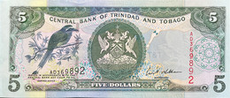 Trinidad 5 Dollars, P-42b (2002) - UNC - Trindad & Tobago