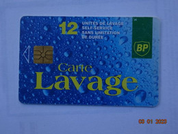 CARTE  A PUCE CHIP CARD LAVAGE AUTO AUTOMOBILE CARTE 12 UNITES LAVAGE BP - Colada De Coche