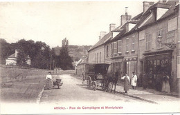 CPA - Attichy - Rue De Compiègne Et Montplaisir - Attichy