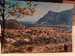 Cartolina Condove Provincia Torino 1965, Panorama E La Sacra Di S.Michele - Bar, Alberghi & Ristoranti