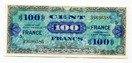 France, 100 Francs, FRANCE SERIE 5 IMPRESSION AMERICAINE, TYPE DE 1944, N° : 5-39696586, SPL (AU), VF.25.05 - 1945 Verso France