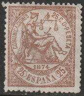 Spain 1874 Sc 205 Espana Ed 147 MNG(*) - Neufs