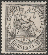 Spain 1874 Sc 210 Espana Ed 152 MH* Signed Oliva & Diena - Ungebraucht