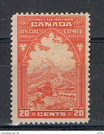CANADA:  1927  BY  EXPRESS  -  20 C. UNUSED  STAMP  -  YV/TELL. 3 - Airmail: Special Delivery