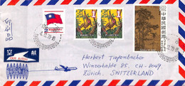 Aa6651 - CHINA Taiwan - Postal History - AIRMAIL Cover To SWITZERLAND 1979    Monkeys - Lettres & Documents