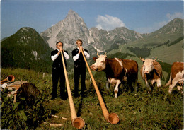 Alphorn-Duo Anton Wicky, Kaltbrunn - Alphornbau Stocker - Kriens-Luzern (14044) * 12. 7. 1999 - Kriens