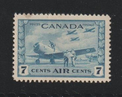 CANADA:  1942/43  AIR  MAIL  BOMBING  PLANE  -  7 C.  UNUSED  STAMP  -  YV/TELL. 8 - Poste Aérienne: Exprès