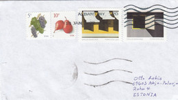 GOOD USA Postal Cover To ESTONIA 2022 - Good Stamped: Art ; Fruits - Storia Postale