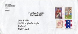 GOOD USA Postal Cover To ESTONIA 2022 - Good Stamped: Hines ; Little Mo - Covers & Documents